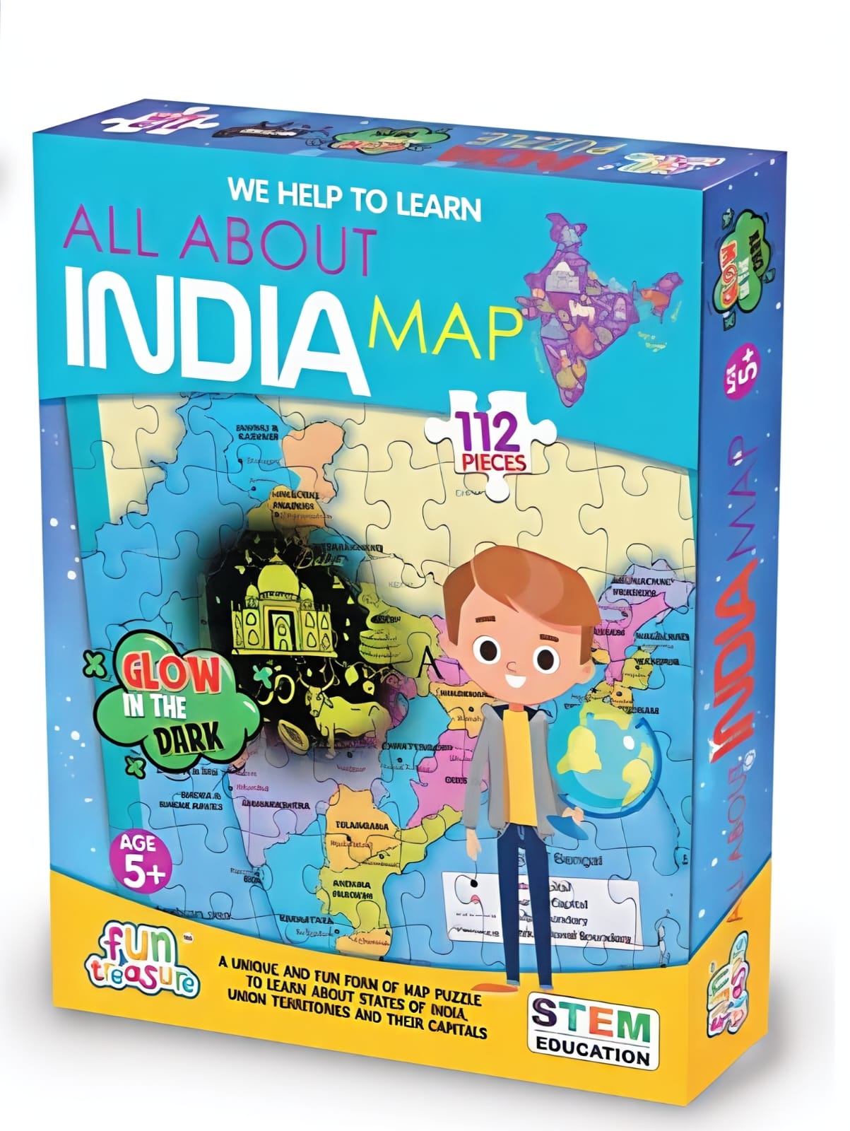 ALL ABOUT INDIA GLOW IN DARK PUZZLE ALL ABOUT INDIA GLOW IN DARK PUZZLE - Image 1