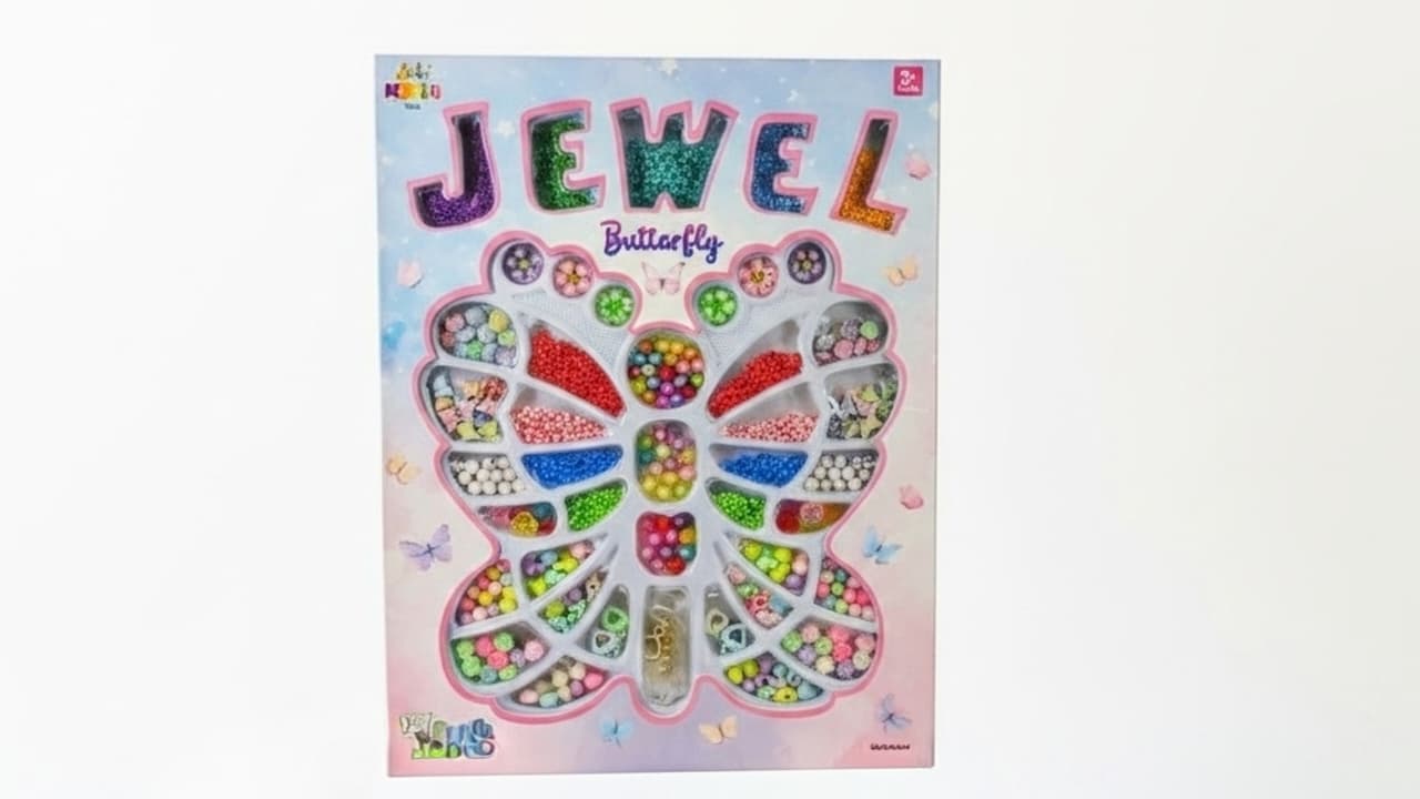 DIY PEARL HANDMADE DEADED JEWEL BUTTERFLY DIY PEARL HANDMADE BEADED JEWEL BUTTERFLY JW012 - Image 1