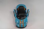 Maserati MC20 Die-Cast Model. 1:22 scale BLUE WITH ORANGE STRIPES - Image 4