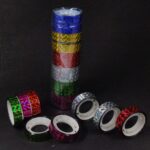 GLITTER TAPE FOR BORDERS DECORATION SET OF 10