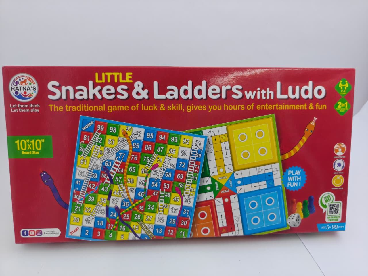 LITTLE SNAKES & LADDERS WITH LUDO RATNA LITTLE SNAKES & LADDERS WITH LUDO RATNA - Image 1