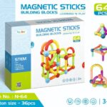 MAGNETIC STICKS 64 PCS