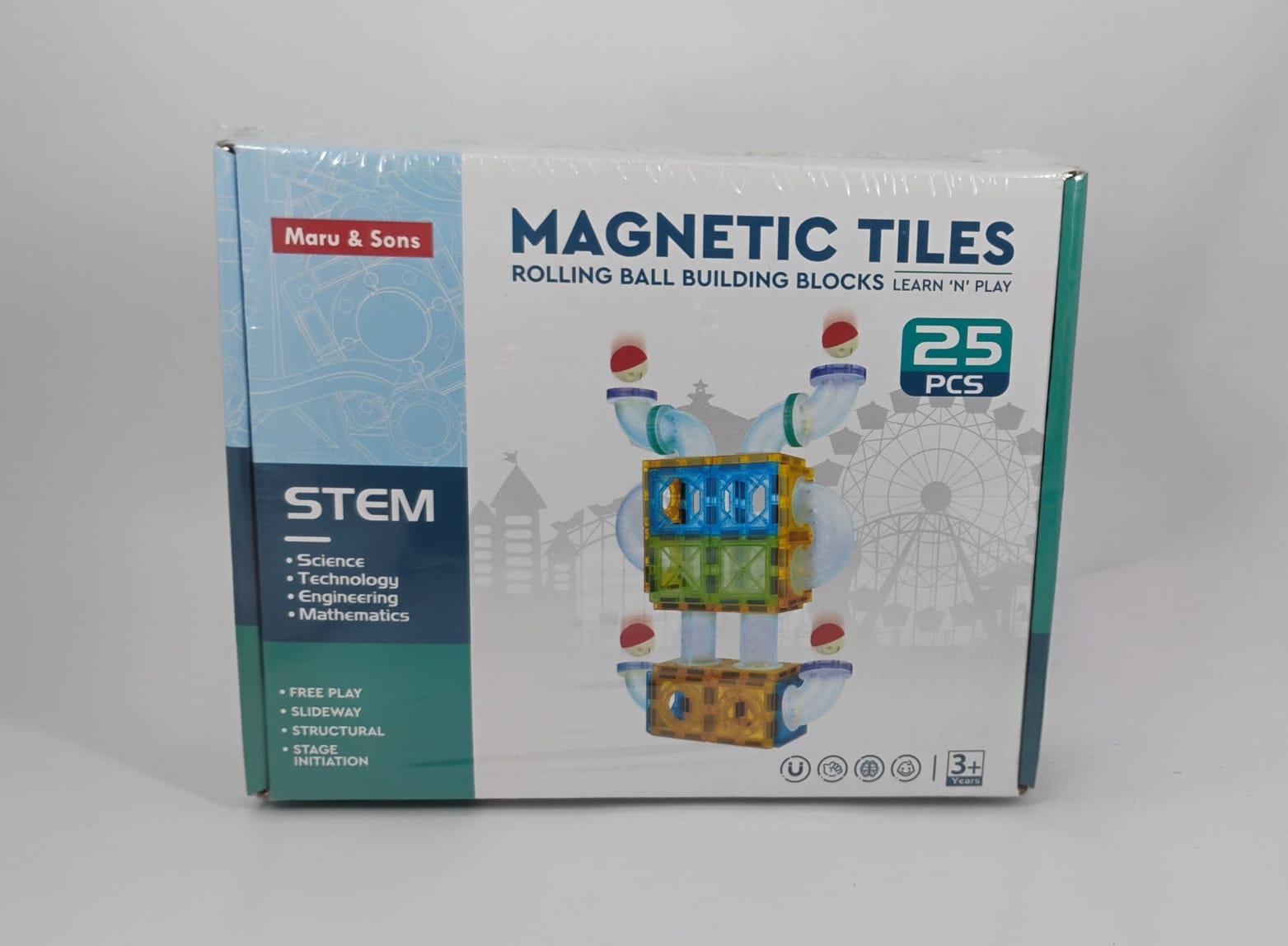 MAGNETIC TILES 25 PCS MARU & SONS MAGNETIC TILES 25 PCS MARU & SONS - Image 1