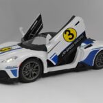 Maserati MC20 Die-Cast Model. White Racing Edition 1:22 Scale