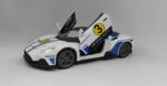 Maserati MC20 Die-Cast Model. White Racing Edition 1:22 Scale