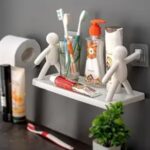 PLASTIC BATHROOM SHELF HOLDER
