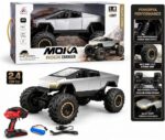 TESLA Rock Crawler RC Car with 2.4GHz Remote Control, Alloy Material, Off-Road Race k & Sliver