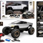 TESLA Rock Crawler RC Car with 2.4GHz Remote Control, Alloy Material, Off-Road Race k & Sliver